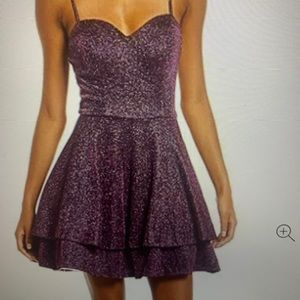 City Vibe glitter formal dress